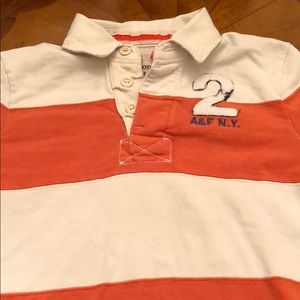 Abercrombie rugby pullover shirt